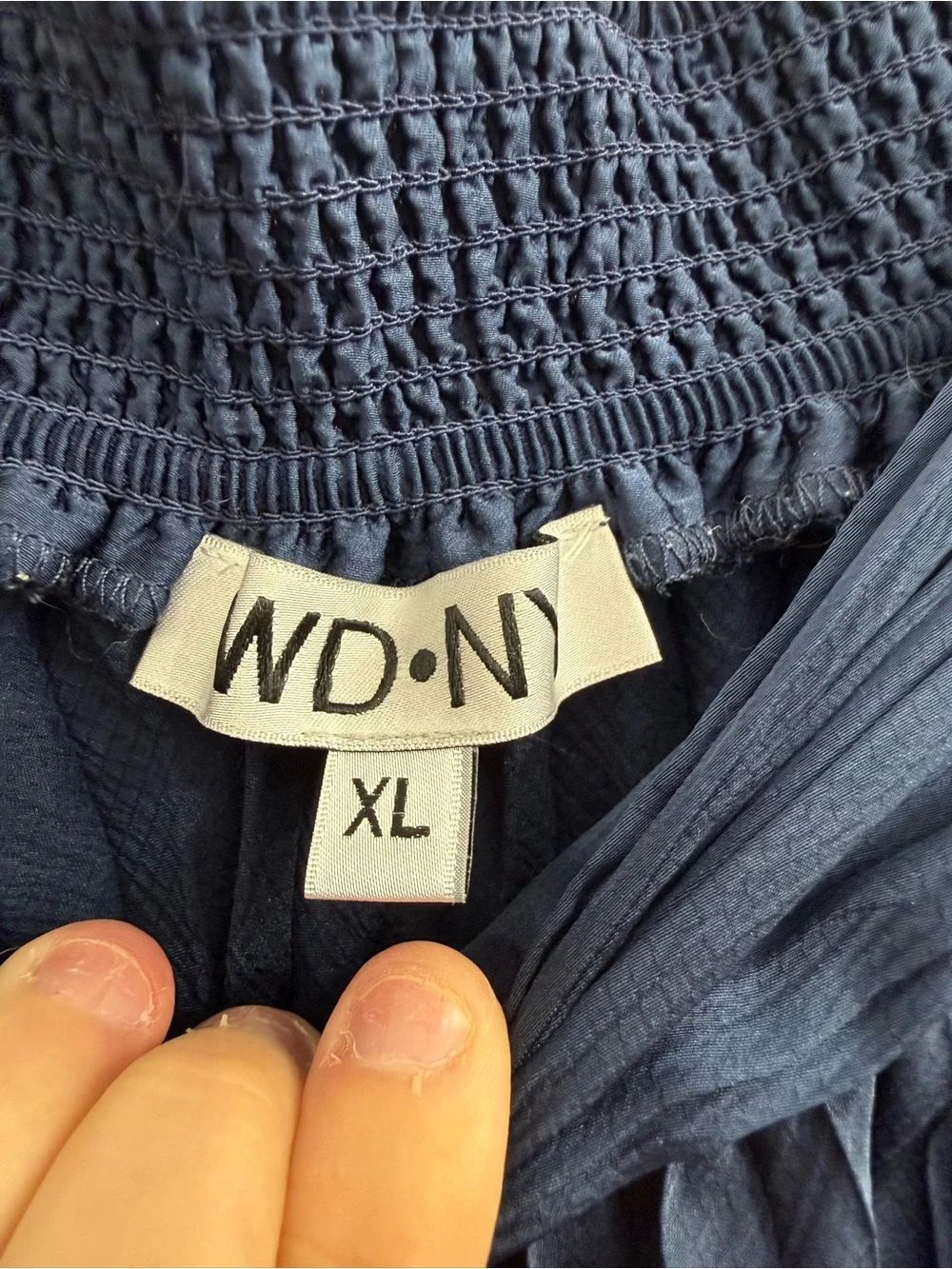 WD.NY Slate Blue Pleated Skirt